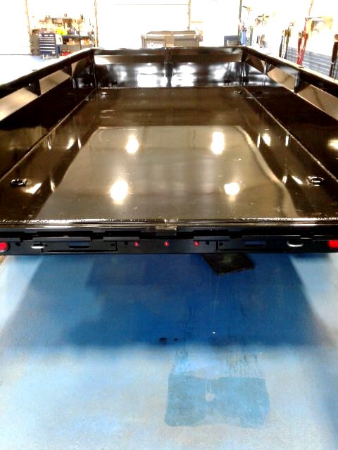 B-Wise New Style 7x14 Dump Trailer Inside