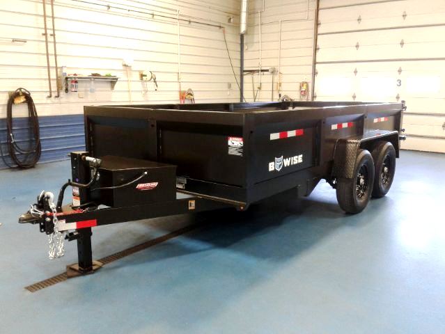 B-Wise New Style 7x14 Dump Trailer Front