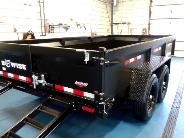 B-Wise New Style 7x14 Dump Trailer Side