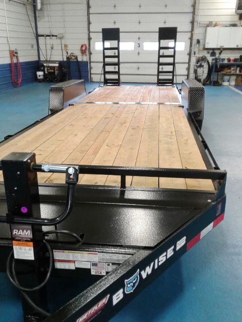 B-Wise 22ft 14,000 Lb Equipment Trailer or Buggie Hauler Trailer Front