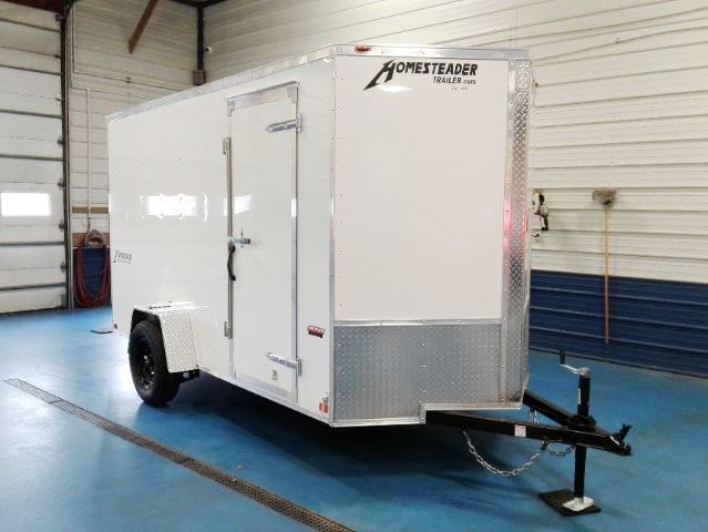 Intrepid 6x12 White Tall with recessed E-track welded into wall