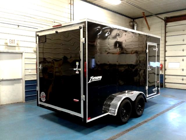 7x14 Tall Black Homesteader Intrepid rear