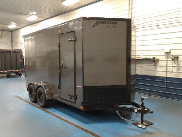 Homesteader Intrepid 7x14 Charcoal Black out Front