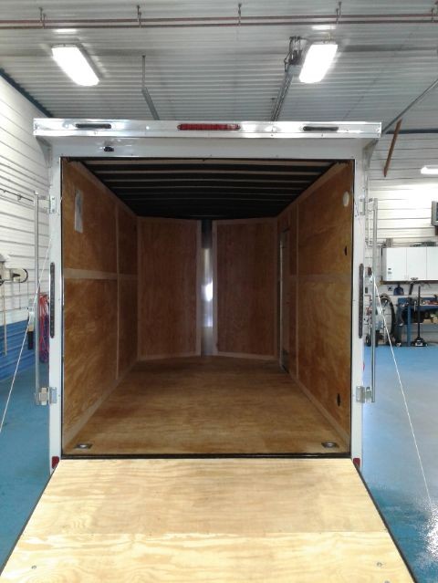 Homesteader Intrepid 7x14 OHV White. Inside