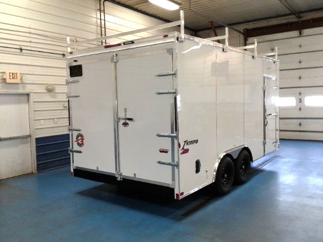 Homesteader HD 8.5x16 9950 GVW **Walk-On Roof** - Rear