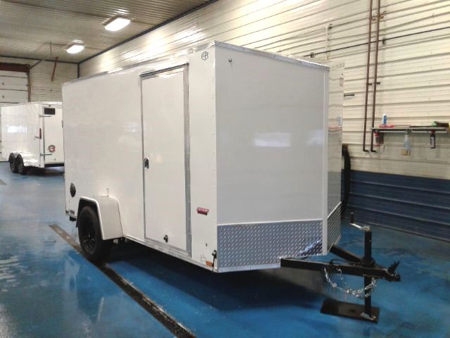 Cargo Mate 6x12 Enclosed Trailer White Cargo Mate 6x12 Enclosed Trailer White