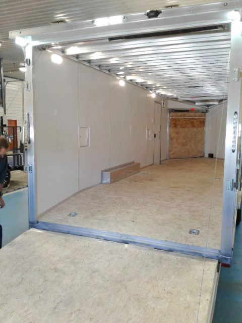 Lightning 24ft Car/ Snowmobile Trailer Inside
