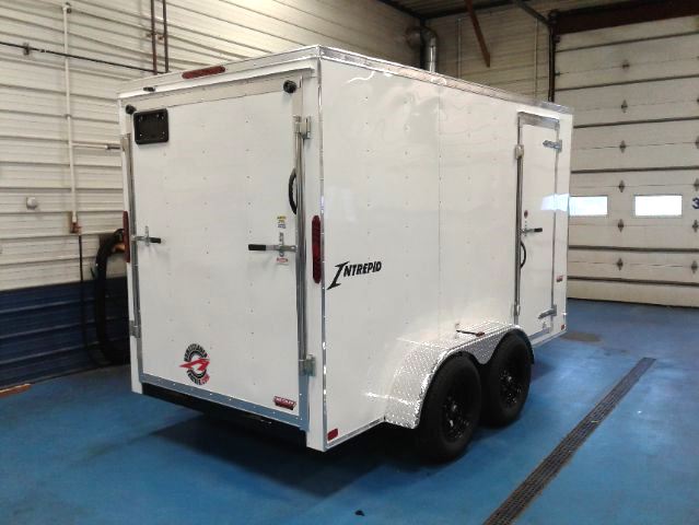 Homesteader Intrepid 6x12 V-Nose Tandem Axle - Rear Homesteader Intrepid 6x12 V-Nose Tandem Axle - Rear