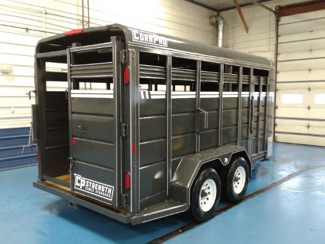Corn Pro Stock trailer Charcoal Rear