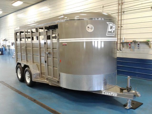 16ft Corn Pro Stock Trailer Pewter