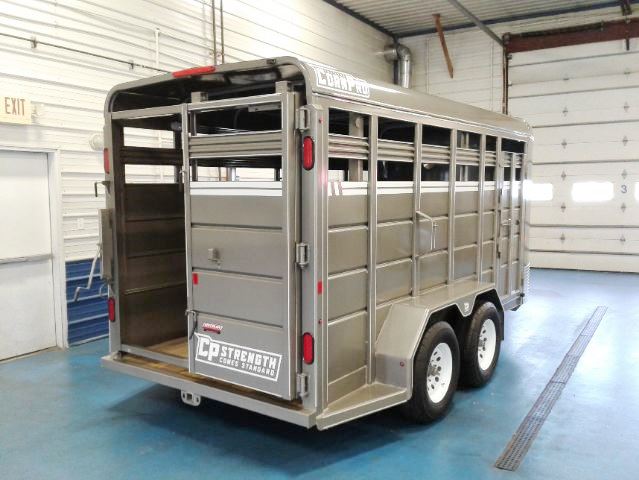 16ft Corn Pro Stock Trailer Pewter Rear