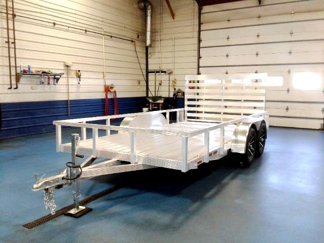 Sport Haven 7x14 Tandem Axle Deluxe With Full Length Slide Track Front