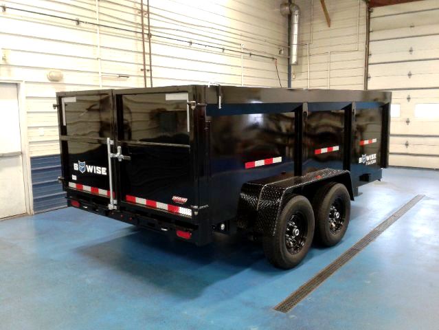 B-Wise 7x14 44" High Side Dump Rear