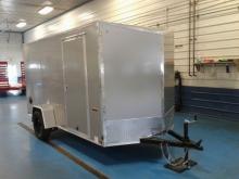 Haulin 6x12 Enclosed Ramp Soor Slope Nose Silver